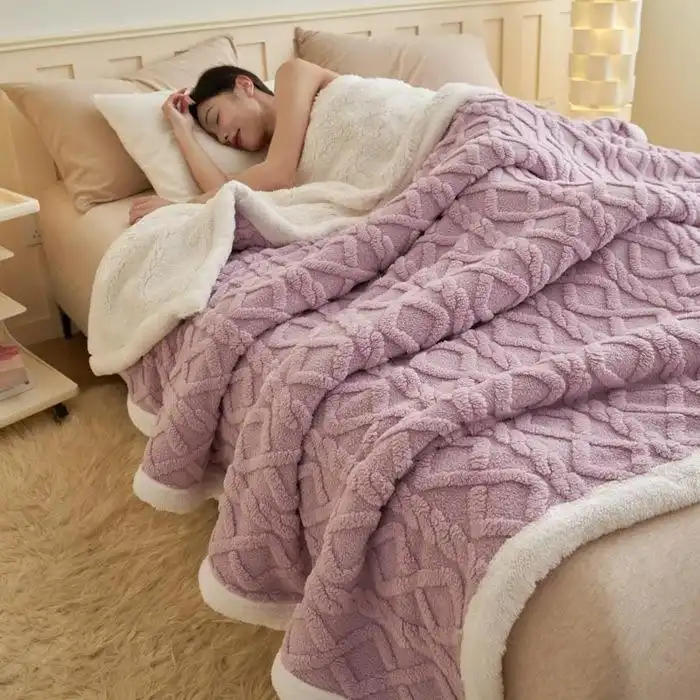 High Quality Double Thick Bed Blanket Super Soft